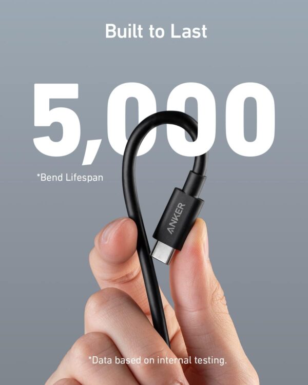 Anker USB-C Cable 240W, 40Gbps, 8K Video – 3.3ft - Image 5