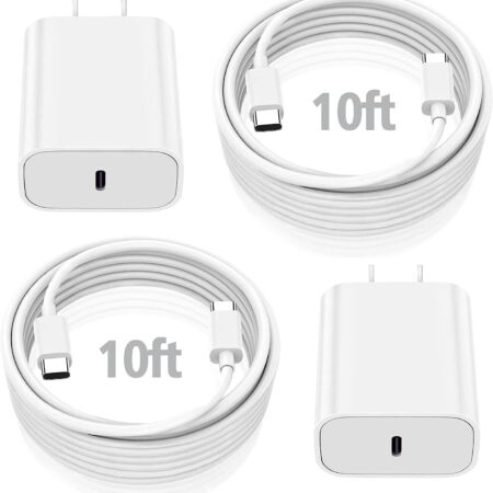 10FT USB-C iPad Charger Cable with 20W Fast Power