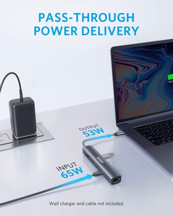 Anker 6-in-1 USB C Hub with 65W PD, 4K HDMI & Ethernet | Mac/iPad/XPS Compatible - Image 3
