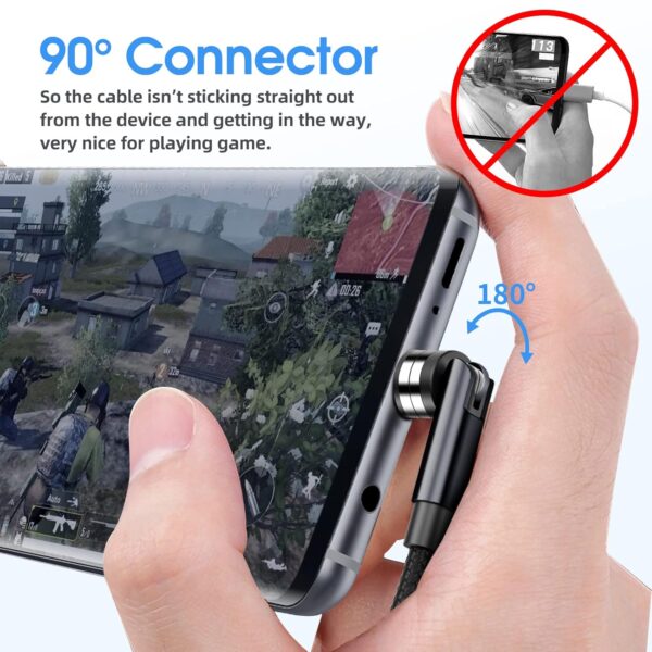 540° Rotating Magnetic Charging Cable – 6-Pack 3-in-1 Set - Image 4