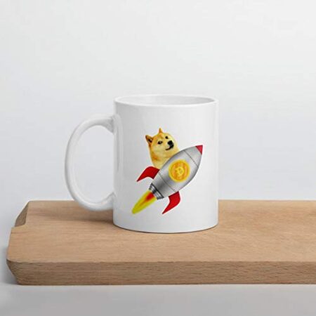 Humor Mug Dogecoin Crypto Coffee 1 Count (Pack of 1), White
