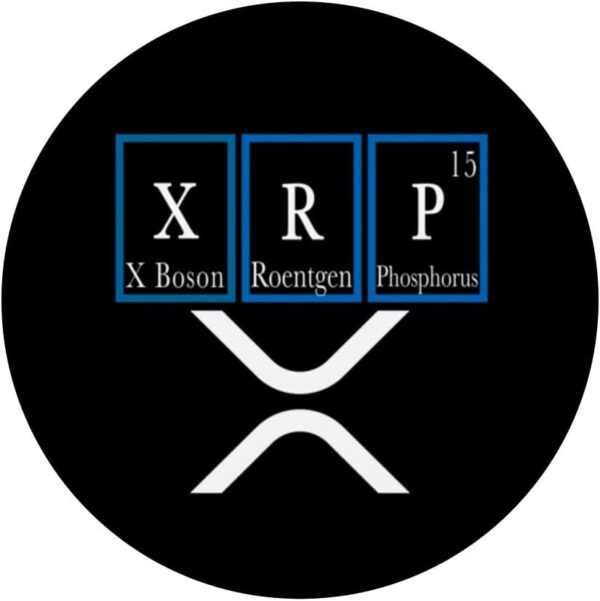 Xrp Ripple Logo Periodic Table Crypto Art Gift PopSockets Swappable Black - Image 3