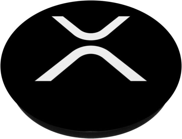 Official XRP symbol Crypto Currency Gift PopSocket Black - Image 2