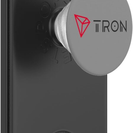 Tron TRX Cryptocurrency Crypto Trader Gift Logo Colors PopSockets Black