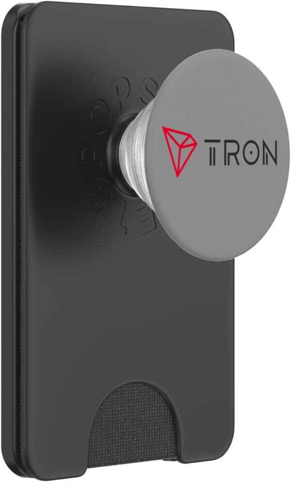 Tron TRX Cryptocurrency Crypto Trader Gift Logo Colors PopSockets Black