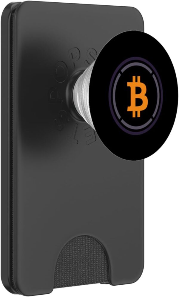 Wrapped Bitcoin WBTC Cryptocurrency Crypto Trader Gift Black PopSockets