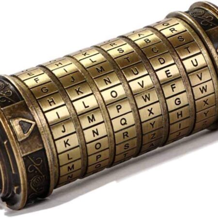 Cryptex Da Vinci Code Mini Lock Puzzle Boxes with Hidden Brass