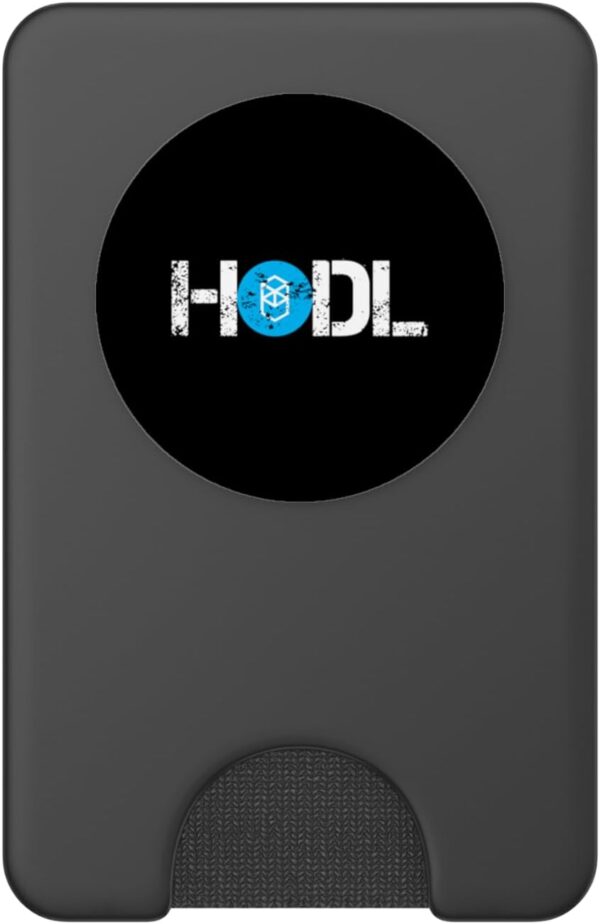 Fantom Hold Distressed Dark Crypto Trader Gift PopSockets PopWallet for Black - Image 2