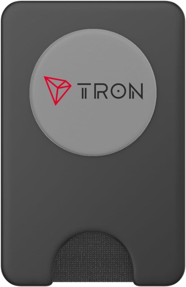 Tron TRX Cryptocurrency Crypto Trader Gift Logo Colors PopSockets Black - Image 2