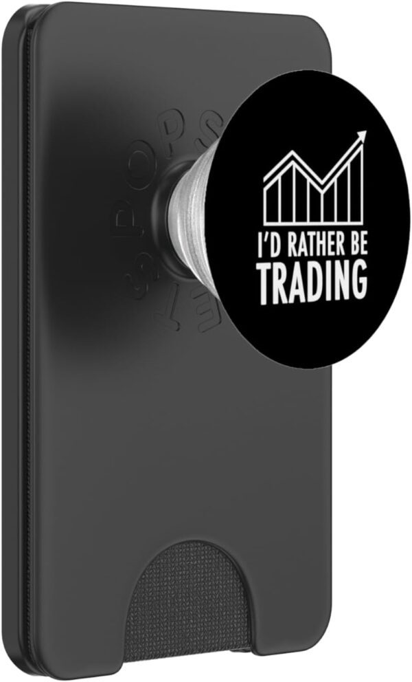 I Rather be Trading Crypto Forex Stock Market Trader Gift PopSockets Black