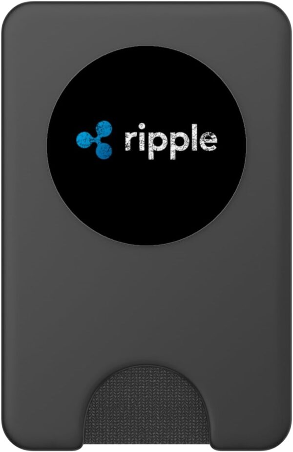 Ripple XRP Cryptocurrency Crypto Trader Gift Distressed PopSockets Black - Image 2