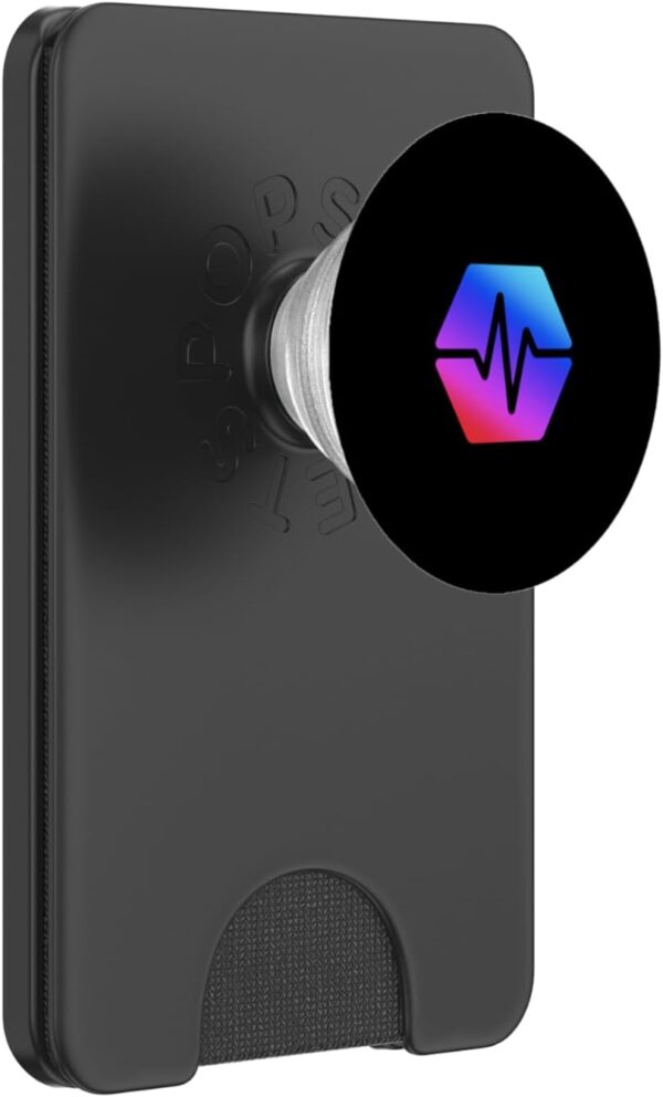 Pulse Chain PLS Pocket Size Mini Crypto Trader Gift Pulses PopSockets Black