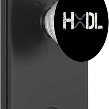 XRP HOLD Distressed Dark Crypto Trader Gift PopSockets PopWallet for Black