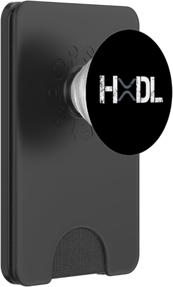XRP HOLD Distressed Dark Crypto Trader Gift PopSockets PopWallet for Black