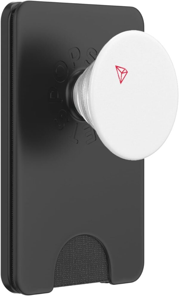 Tron TRX Logo White Vintage Distressed Crypto Trader Gift PopSockets Black