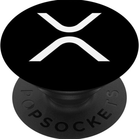 Official XRP symbol Crypto Currency Gift PopSocket Black