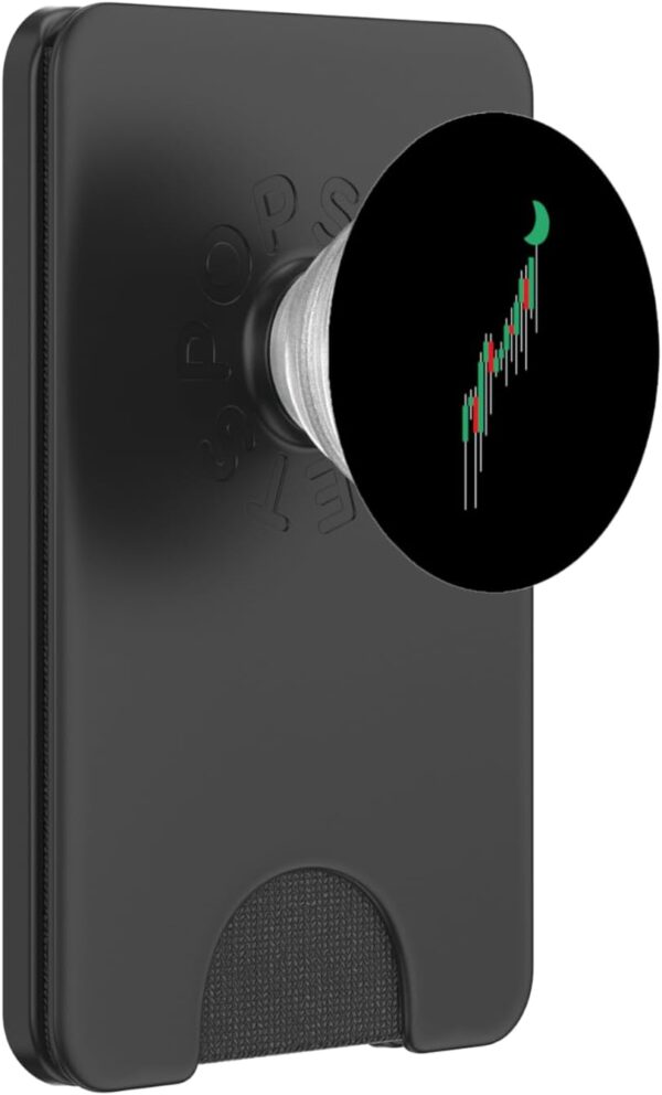 To Moon Stock Chart Trader Market Forex Crypto Gift PopSockets Black