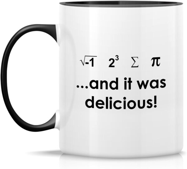 Retreez Funny Mug - I Ate 11-Ounce, White with Black Handle and Inner - Image 2