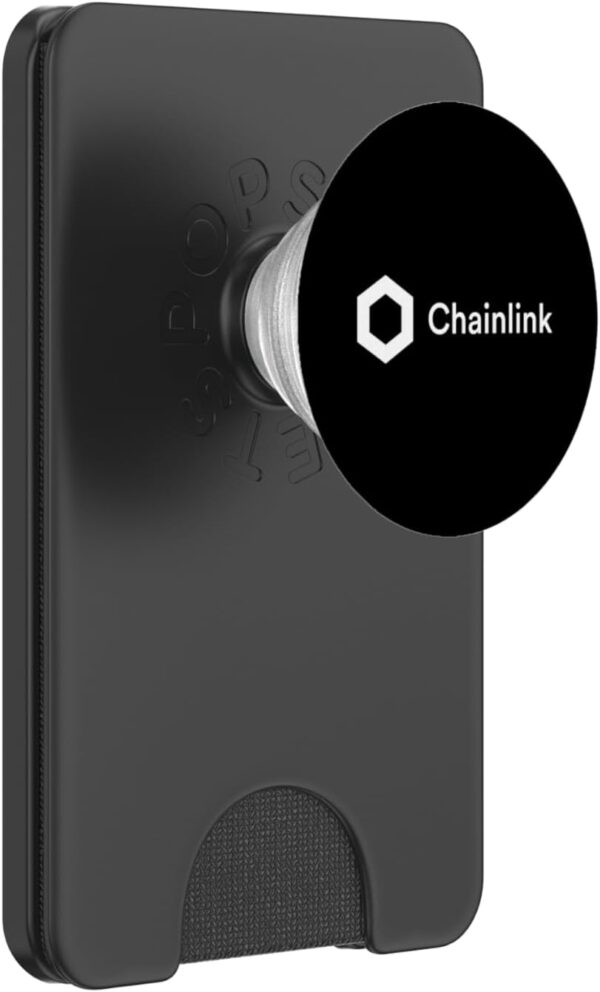 Chainlink White LINK Blockchain Defi Coin Crypto Trader Gift PopSockets Black