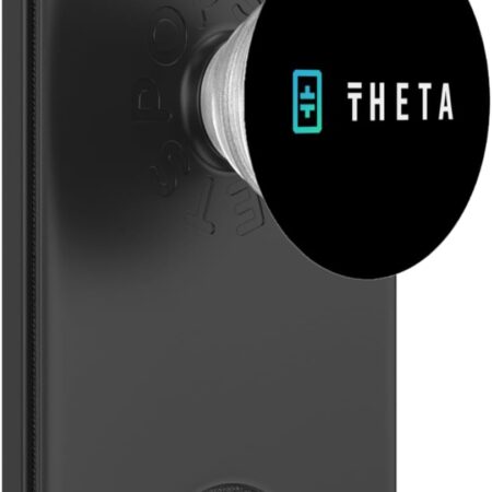 Theta Token Logo Coin Blockchain Crypto Trading Trader Gift PopSockets Black