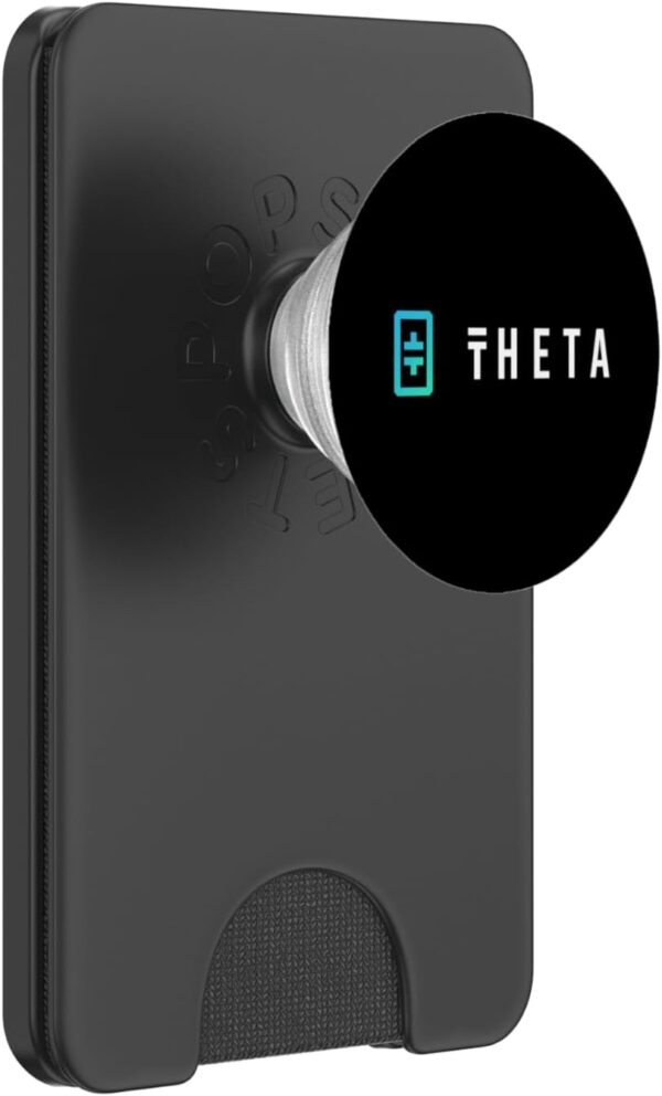 Theta Token Logo Coin Blockchain Crypto Trading Trader Gift PopSockets Black