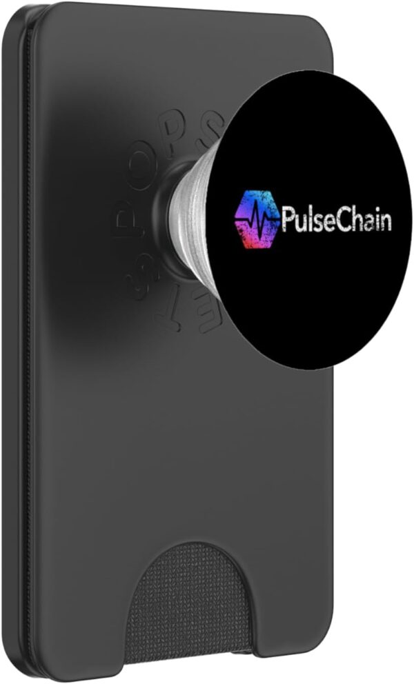 Pulse Chain PLS Logo Vintage Distressed Crypto Trader Gift PopSockets Black