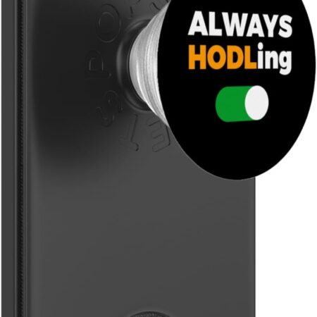 Bitcoin Hodl Hold Always HODL ON Crypto Currency PopSockets PopWallet Black