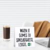 Funny Desk Sign Accountant Gifts for Women Men When It Comes To White - Image 4