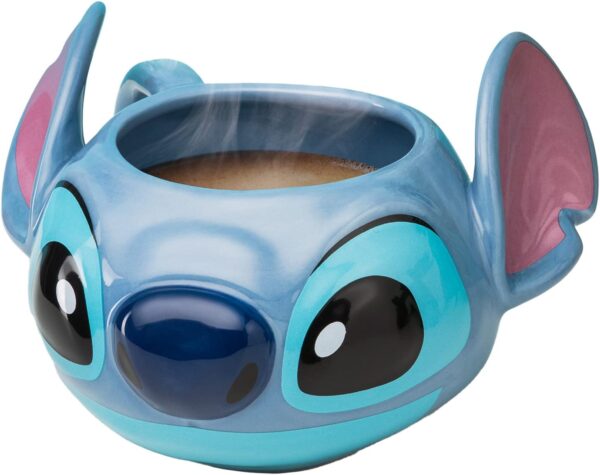 Disney Lilo and Stitch Officially Licensed Oversized Coffee Mug, Heat Blue
