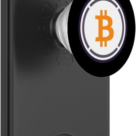 Wrapped Bitcoin WBTC Crypto Trader Gift White Colors PopSockets Black