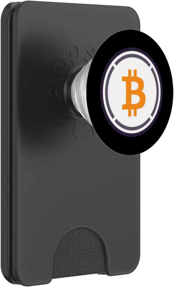 Wrapped Bitcoin WBTC Crypto Trader Gift White Colors PopSockets Black
