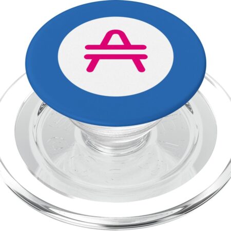 Pink Blockchain PopSockets PopGrip for MagSafe Clear