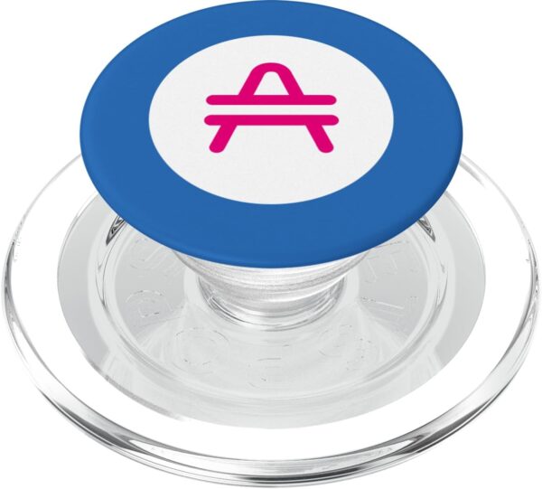 Pink Blockchain PopSockets PopGrip for MagSafe Clear