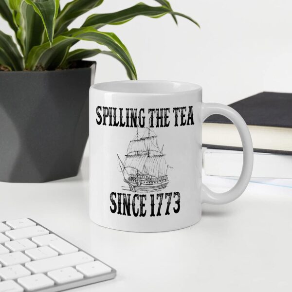 History Teacher Gift Spilling the Tea Since 1773 1 Count (Pack of 1), White - Image 2