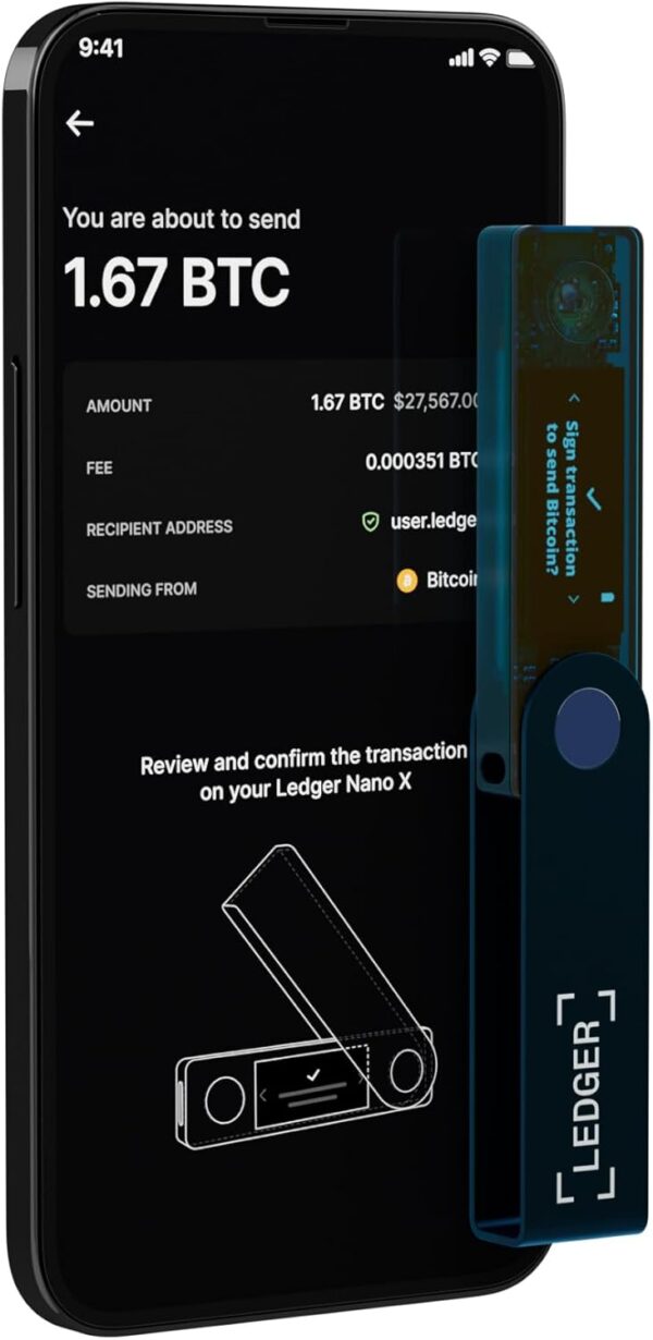 Ledger Nano X - Secure and Manage Your Crypto & NFTs on-The-go Sapphire Blue - Image 4