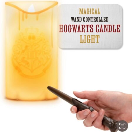 Paladone Harry Potter Hogwarts LED Candle with Wand Remote - Officially White