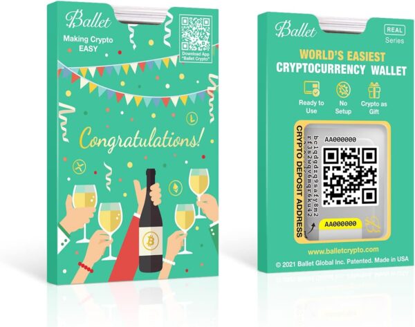 Ballet 3-Pack Gift Set Real Bitcoin - The Easiest Crypto Cold Storage Silver - Image 3