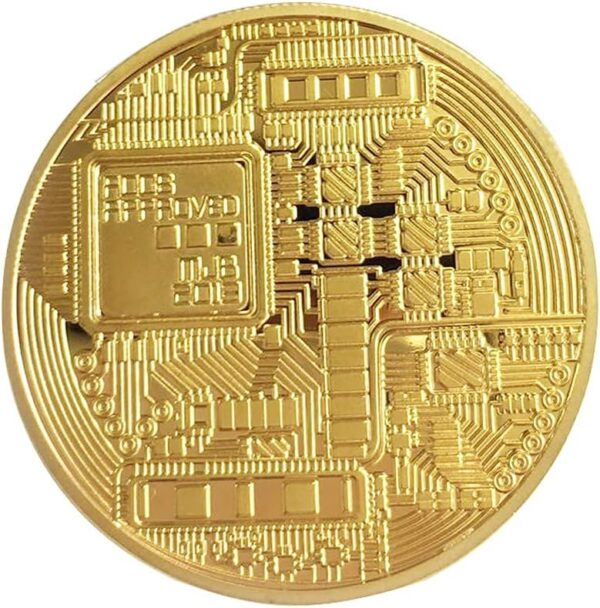 10 Pcs Bitcoin Coin Souvenir with Case, Physical Gold - Image 6