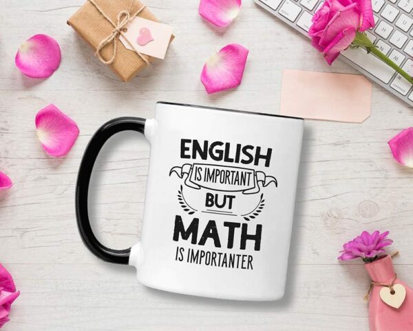 Casitika Funny Math Mug for Teachers. English is 1 Count (Pack of 1), White - Image 3
