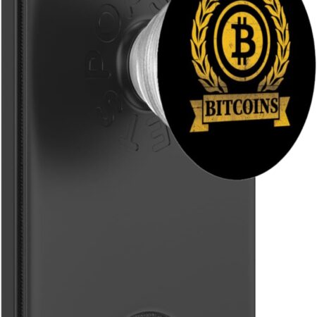 Bitcoin Shirt Logo 2019 New Crypto T-Shirt Men Women PopSockets Black