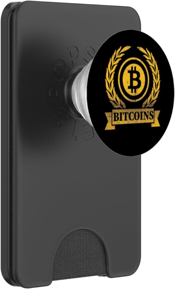 Bitcoin Shirt Logo 2019 New Crypto T-Shirt Men Women PopSockets Black