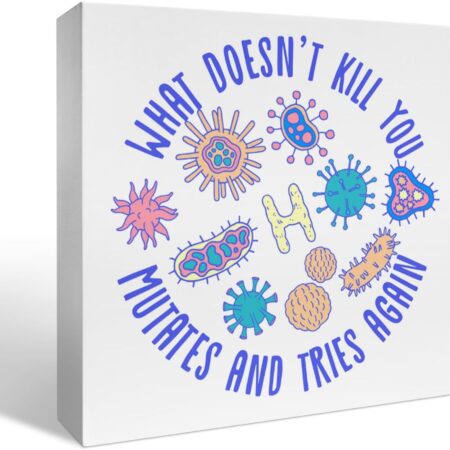 Biology Gifts for Women Men, Lovers Teacher Student White