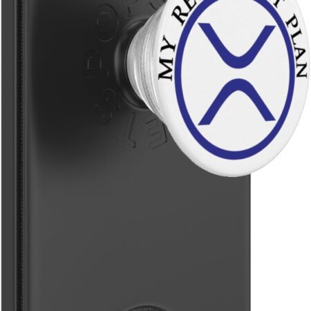 Funny XRP Crypto Coin Ripple Cryptocurrency for Women PopSockets Black