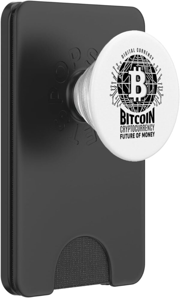 Graphic Bitcoin Future of Money HODL BTC Tee Crypto Gifts PopSockets Black
