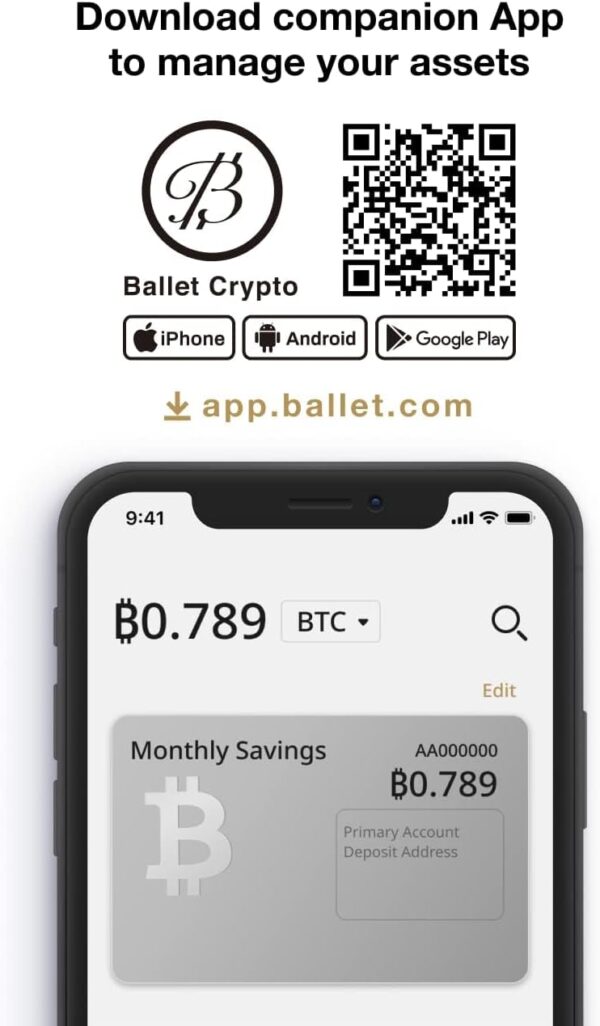 Ballet Real Bitcoin - The Easiest Cryptocurrency Cold Storage Card - Crypto... - Image 7