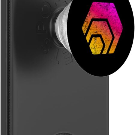Hexican HEX Distressed Vintage Crypto Trader Gift Colors PopSockets Black