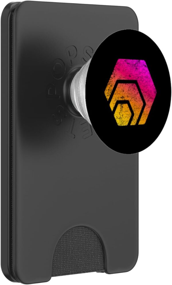 Hexican HEX Distressed Vintage Crypto Trader Gift Colors PopSockets Black