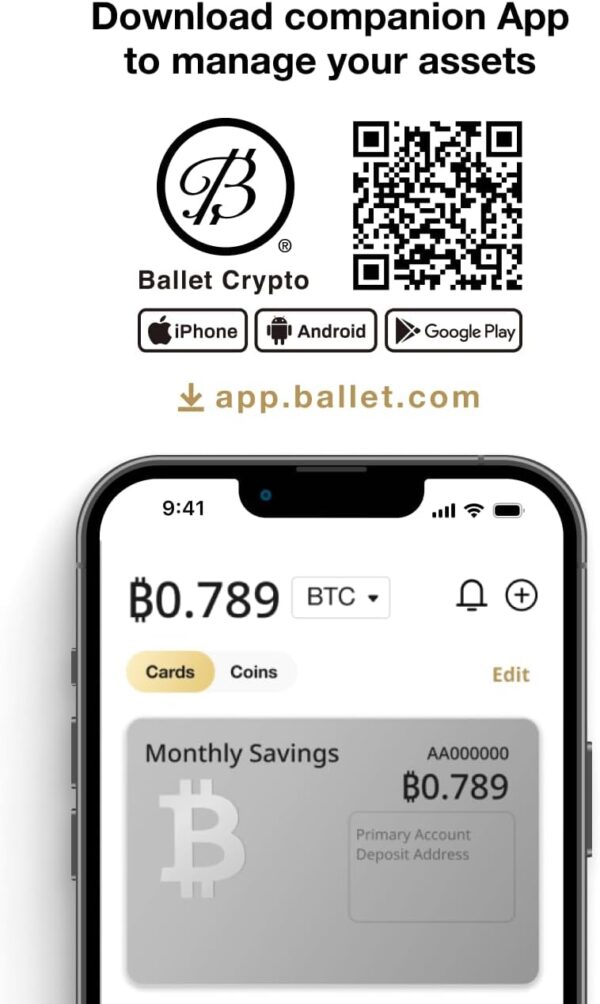 Ballet 3-Pack Gift Set Real Bitcoin - The Easiest Crypto Cold Storage Silver - Image 7
