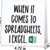 Funny Desk Sign Accountant Gifts for Women Men When It Comes To White - Image 2