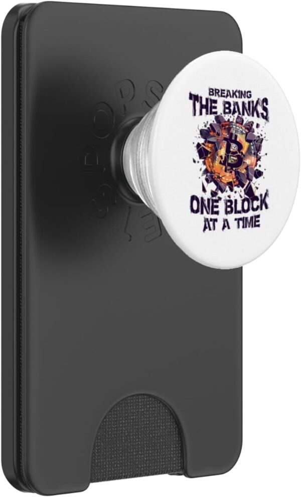 BTC Blockchain Outfit - for crypto investors & miners PopSockets Black